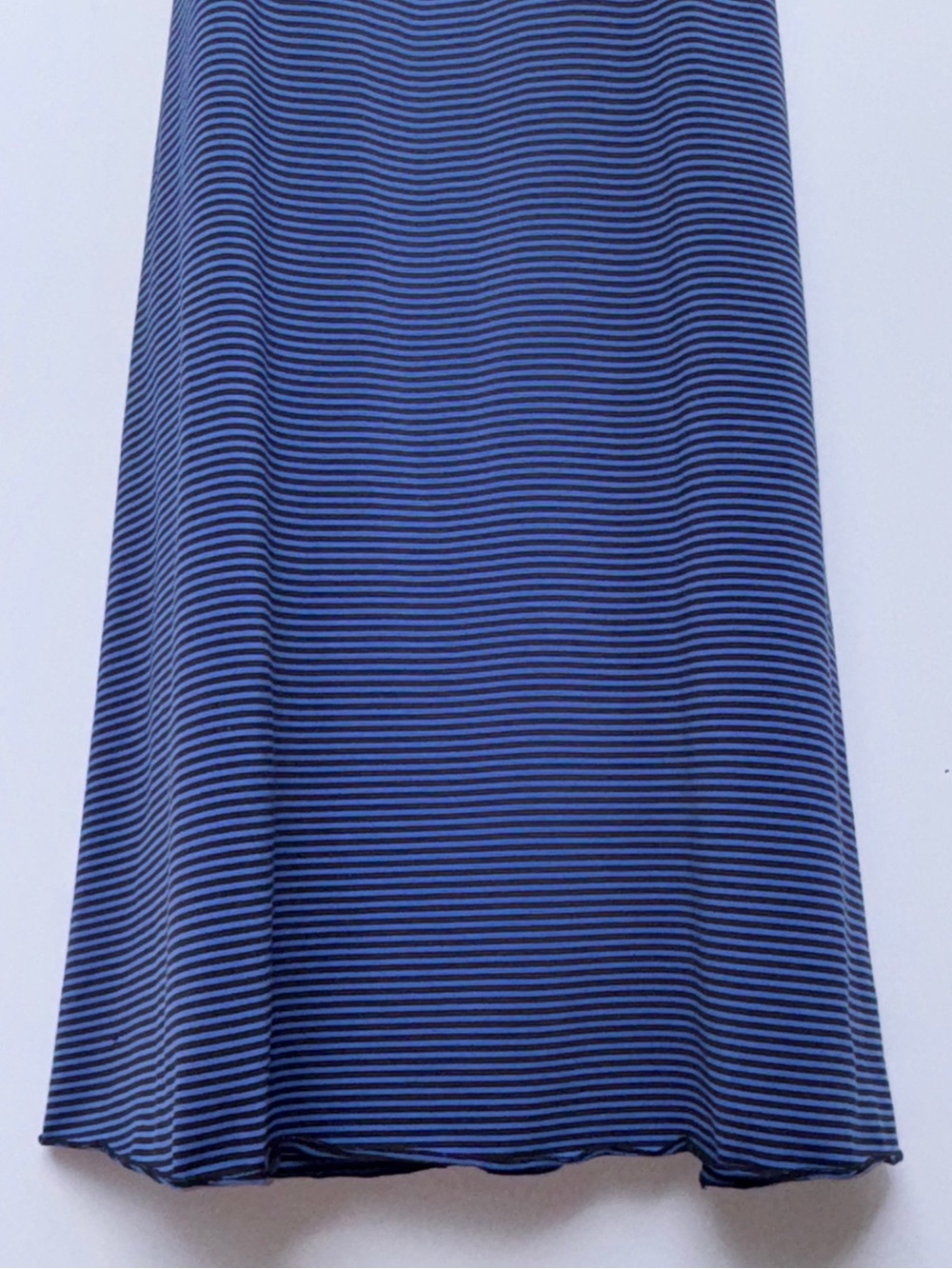 PrAna Dress Blue Black Striped Strappy Criss Cross Back. Built in Bra Sz.Small - Picture 16 of 16